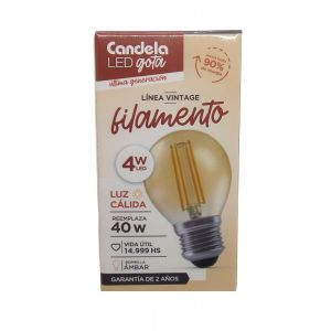 LAMPARA LED GOTA FILAMENTO 4W CANDELA - Vista 1