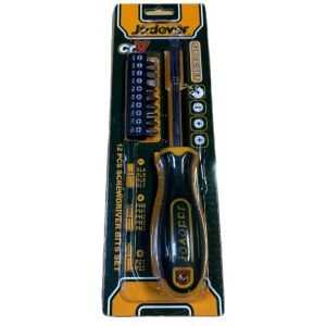 KIT DE PUNTAS DE DESTORNILLADOR DE 12 PIEZAS - ACERO CR-V - JADEVER - Vista 2