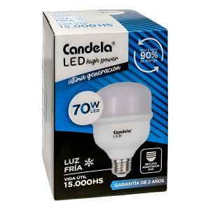 LAMPARA LED HIGH POWER 70W FRIA CANDELA