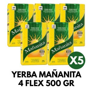 YERBA MAÑANITA 4 FLEX 500 GR X 5 UNIDADES - Vista 1