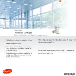 ZOCALO FLEXIBLE C/CHICOTE EXULTT - Vista 1