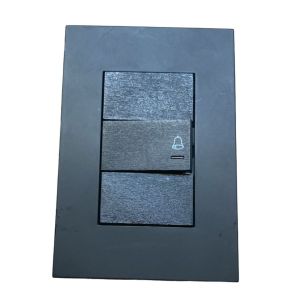 LLAVE ARMADA PULSADOR JELUZ PLATINUM NEGRO