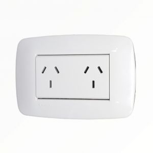 SET ARMADO LINEA DUNA 1 TOMA DOBLE 10A (3 MODULO) EXULTT - Vista 1