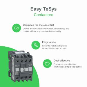 CONTACTOR 9A 3POLOS TRIPOLAR CONTACTO AUXILIAR NC SCHNEIDER - Vista 3