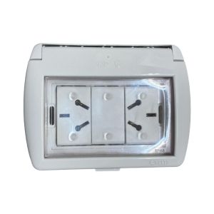 TAPA CAPSULADA EXTERIOR MEMBRANA + 2 TOMAS ESPECIAL 10A EXULTT URBANA