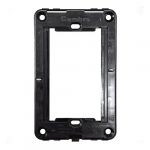 BASTIDOR STANDARD / LUJO PVC 3 MODULOS NEGRO CAMBRE