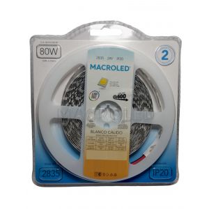 CINTA LED 80W 24V 2835 IP 20 X 5 MTS MACROLED