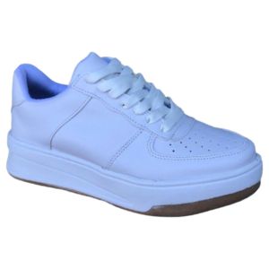 ZAPATILLAS MUJER BLANCA URBANAS COMODAS LIVIANAS MODA CHINA LIBERTA