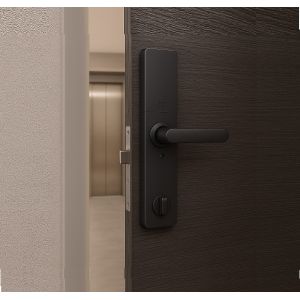 CERRADURA SMART C/ CAMARA HUELLA + PIN + TARJETA + LLAVE + APP PRONEXT - Vista 2