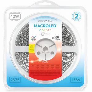 CINTA LED 40W 12V 2835 IP 66 X 5 MTS MACROLED