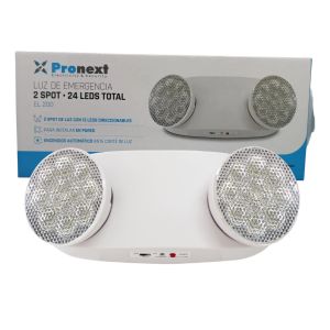 LUZ DE EMERGENCIA LED DE 2 SPOT X12 LED C/U PRONEXT - Vista 2
