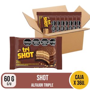 ALFAJOR TRIPLE SHOT 60 GR X 36 UNIDADES
