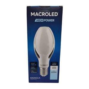 LAMPARA HIGHPOWER LED 40W E40 MAGNOLIA PVC/ALUM MACROLED - Vista 4