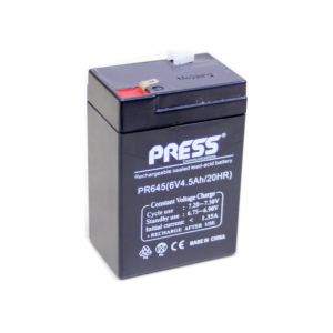 BATERIA DE GEL DE 6V 4.5 AH PRESS