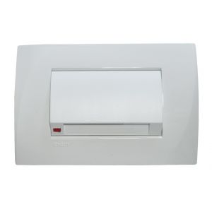 SET ARMADO INTERRUPTOR PARA TARJETA 3 MODULOS LINEA PLEIN ENIGMA BLANCO EXULTT