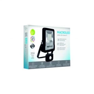 REFLECTOR LED SMD 20W IP65 CON SENSOR MOVIMIENTO MACROLED - Vista 3