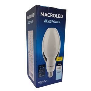 LAMPARA HIGHPOWER LED 40W E27 MAGNOLIA PVC/ALUM MACROLED - Vista 2