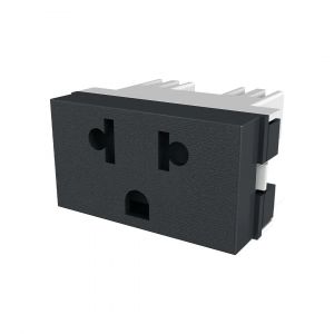 MODULO TOMACORRIENTE BIPOLAR + TIERRA MULTINORMA JELUZ PLATINUM - Vista 1