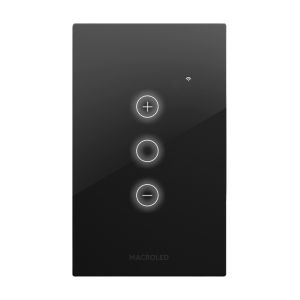 LLAVE LUZ PARED INTERRUPTOR DIMERIZABLE WIFI TOUCH SMART 1 CANAL 3A MACROLED ROMA - Vista 5
