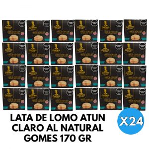 LATA DE LOMO ATUN CLARO AL NATURAL GOMES 170 GR X 24 UNIDADES - Vista 1