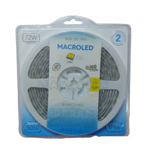 CINTA LED 72W 12V 5050 IP 66 X 5 MTS MACROLED - Vista 2