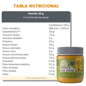 PASTA DE MANI MANI KING NATURAL 245 GRS - Vista 2