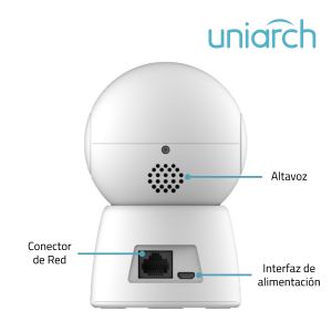 CÁMARA WI-FI CON GIRO E INCLINACIÓN INTERIOR DE 4MP - Vista 2