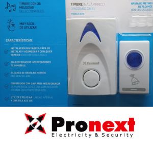 TIMBRE INALAMBRICO CODIFICADO 80MTS PRONEXT - Vista 2