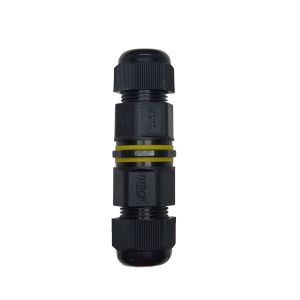 FICHA EMPALME IP65 3 PINES PROTECCION UV 1 ENTRADA 1 SALIDA 24A INTEK