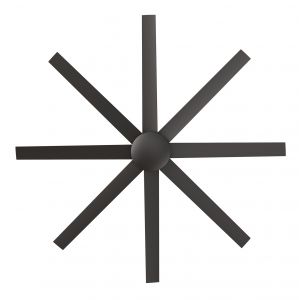 VENTILADOR DE TECHO NEGRO DETROIT SIN LUZ CON ASPAS NEGRO NO SMART WINDSTYLE - Vista 1