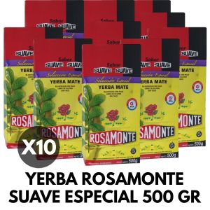YERBA ROSAMONTE SUAVE ESPECIAL 500 GR X 10 UNIDADES - Vista 1