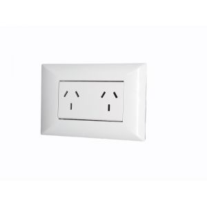 PACK X 50 SET ARMADO LINEA DUNA MAS 1 TOMA DOBLE 10A (3 MODULO) EXULTT