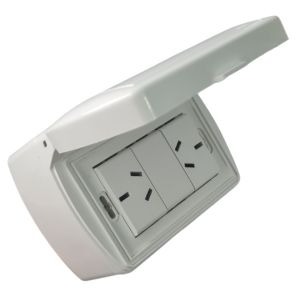 TAPA CAPSULADA EXTERIOR RIGIDA APLICAR + 2 TOMA 10A EXULTT URBANA - Vista 2