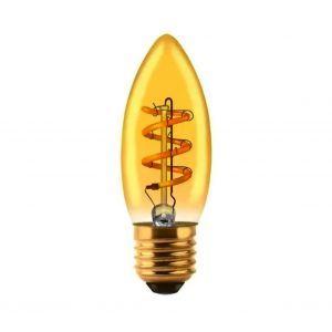 LAMPARA VELA GOLDEN FILAMENTO LED 3W E27 MACROLED