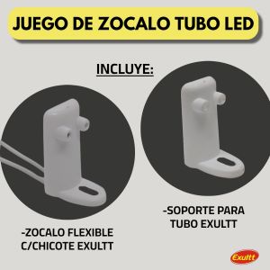 JUEGO DE ZOCALO TUBO LED  - Vista 1
