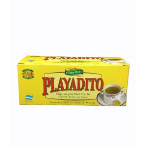 CAJA SAQUITOS MATE COCIDO PLAYADITO 25 SOBRES