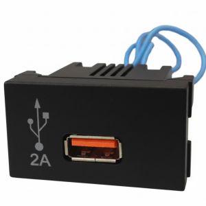 CARGADOR USB JELUZ PLATINUM 5V 2 AMPER SIMPLE NEGRO