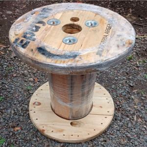 CARRETEL DE MADERA BOBINA 50X49 CM - Vista 1