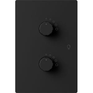 DIMMER LED DOBLE MONACO NEGRO MACROLED
