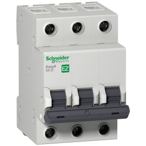 INTERRUPTOR TERMOMAGNETICO 3X63 SCHNEIDER - 4.5KA CURVA C E9