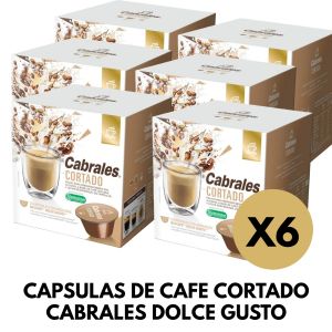 CAPSULAS DE CAFE CORTADO CABRALES DOLCE GUSTO X 6 CAJAS - Vista 1