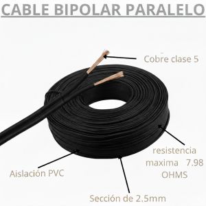 CABLE BIPOLAR 2.5 MM X 100 METROS EPUYEN - Vista 9