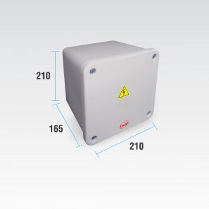 CAJA DE PASO ESTANCA IP65 EXTERIOR 210 X 210 X 165 MM - Vista 3