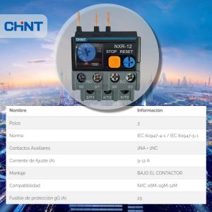 RELEVO TERMICO 9 - 12A P/ MINI CONTACTOR (NXC 12M) CHINT - Vista 4