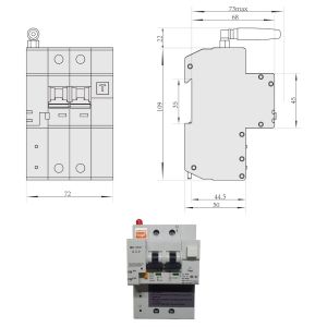 LLAVE TERMICA Y DISYUNTOR 2X10A WIFI SMART DOMOTICA - Vista 6