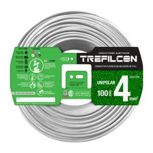 CABLE TREFILCON UNIPOLAR 4 MM X 100 MTS - Vista 4