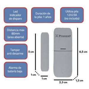 KIT 2 ALARMA DOMICILIARIA INALAMBRICA WIFI + FREE APP CELULAR + GOOGLE HOME - Vista 6