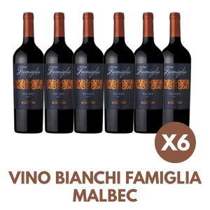 VINO BIANCHI FAMIGLIA MALBEC 750 ML X6 UNIDADES - Vista 1