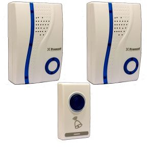 TIMBRE DOBLE INALAMBRICO S/CODIFICAR 80MTS PRONEXT - Vista 1