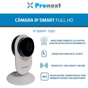 CAMARA DE SEGURIDAD IP SMART WIFI FULL HD 1080P GRABA AUDIO PRONEXT - Vista 5